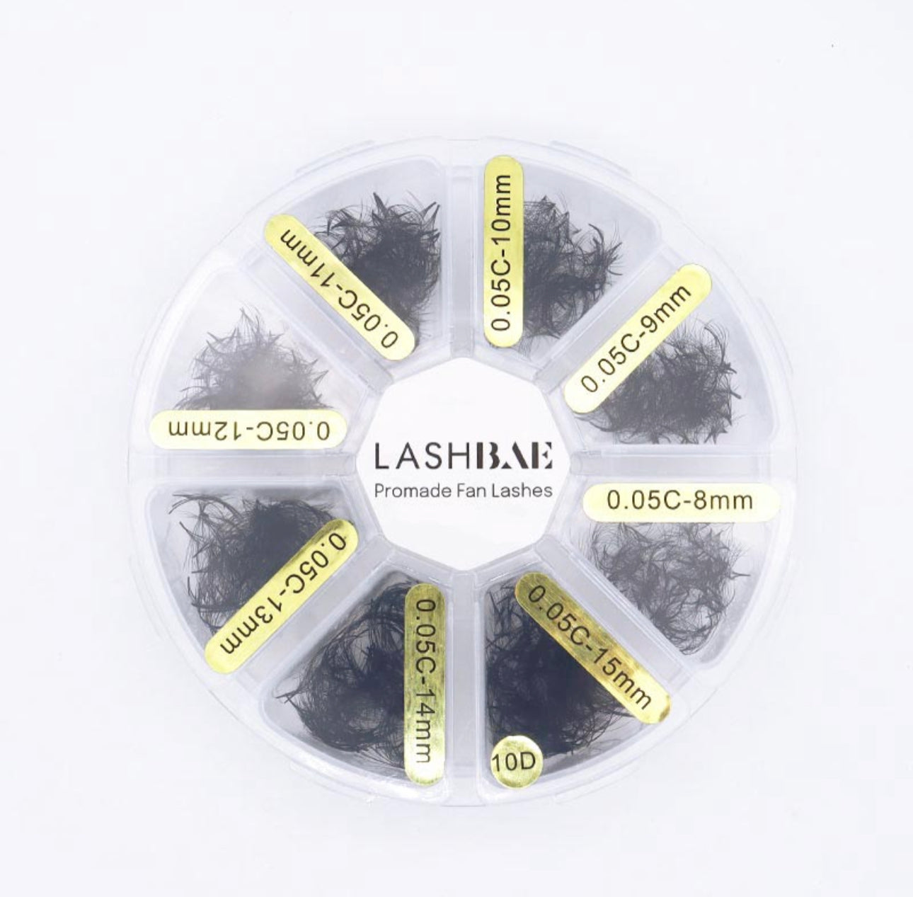 10D Mixbox LashBae- 1000 Fertige Wimpernfächer 10D Volumenwimpern